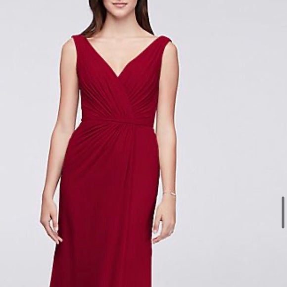 David's Bridal Dresses Davids Bridal Pleated Chiffon Bridesmaid